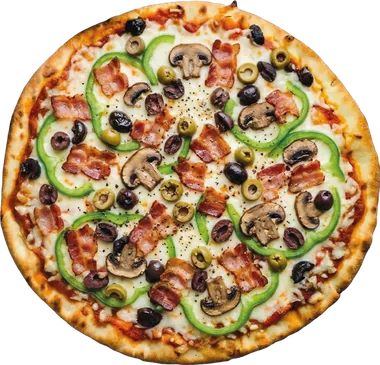 4 Mevsim Pizza — taş fırında pişmiş, servise hazır