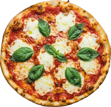 Margarita Pizza — taş fırında pişmiş, servise hazır