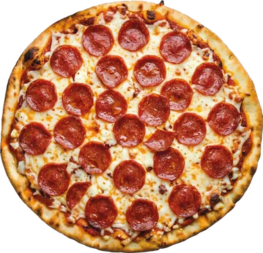 Peperoni Pizza — taş fırında pişmiş, servise hazır