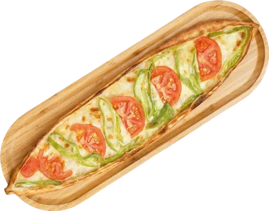 Sebzeli Kaşarlı Pide — taş fırında pişmiş, servise hazır
